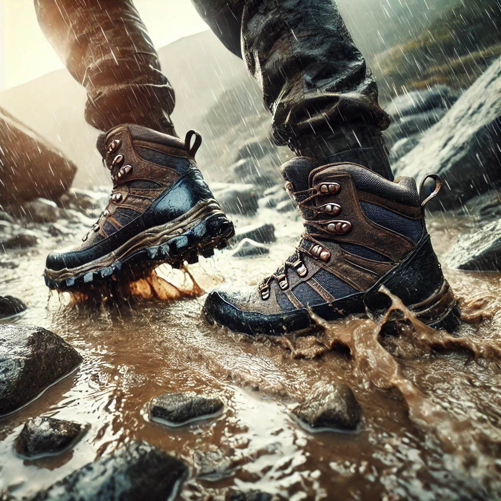 Weatherproof_Hiking_Boots_On_Rugged_Trail